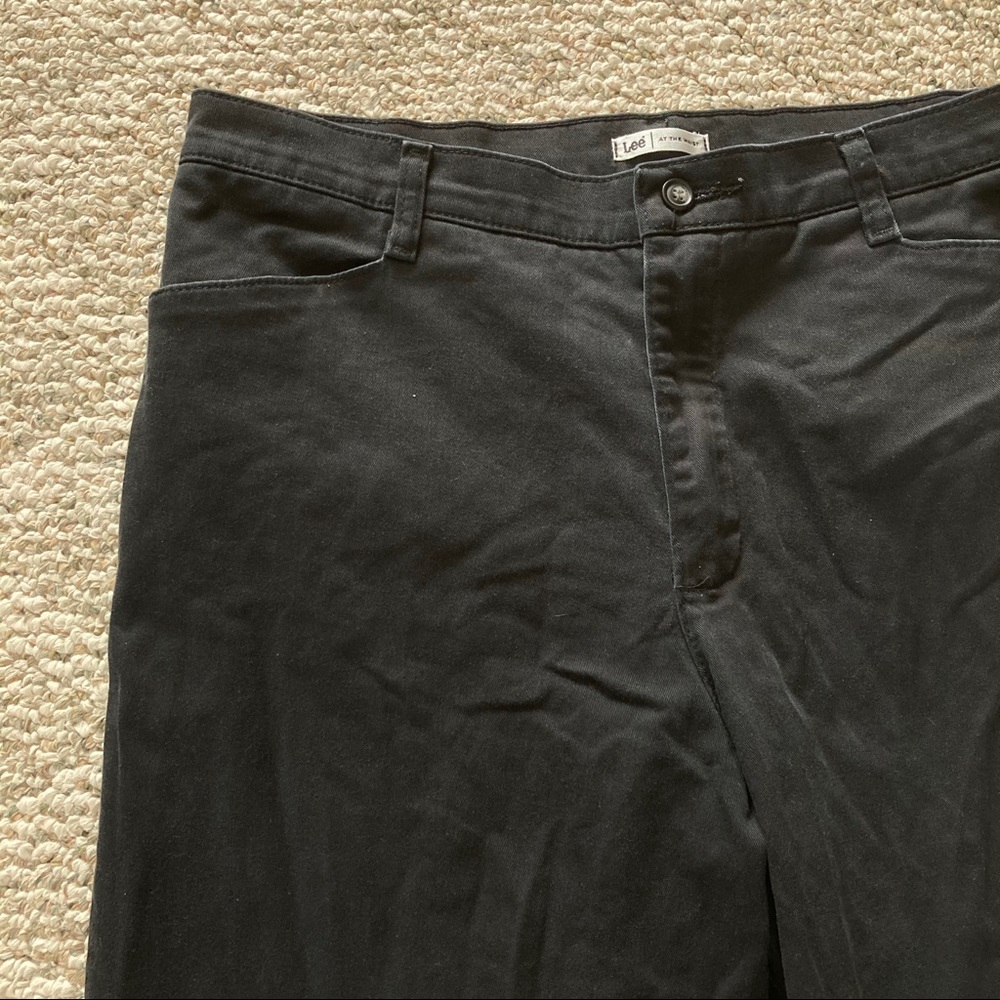 5/$15 Lee At the Waist Black Denim Jeans 14